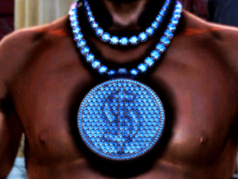 Dollar SIgn Iced out chain 1.0