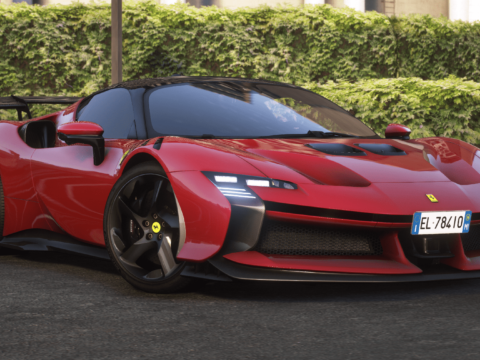Ferrari SF90xx Stradale 2024 [Add-On / Tuning / LODS / Template /FiveM / Replace] V1.0