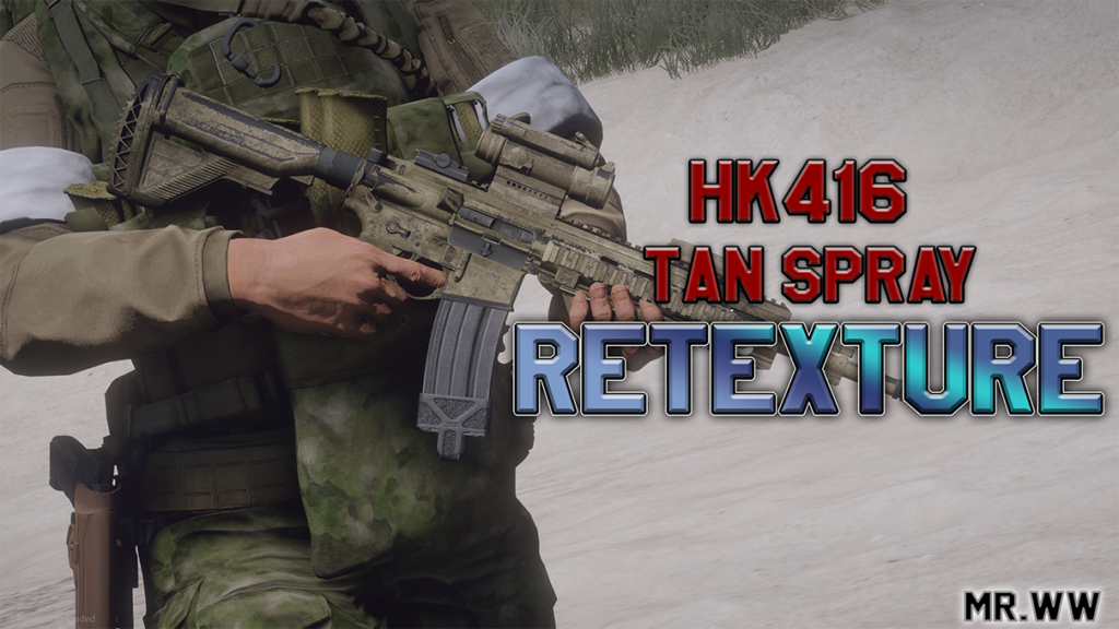 HK416 Worn Tan Retexture 1.0