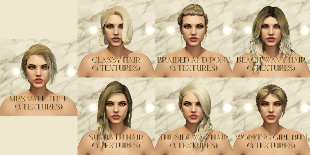 Hair Pack for MP Female 1.0