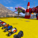 Mega Ramp Stunt Challenge (Bike, Super Car, Boat)