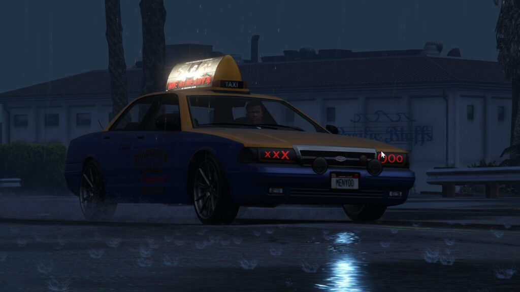 Modified taxi headlights and taillights replacement mod for GTA 5 [REPLACE] [OIV] V1.0