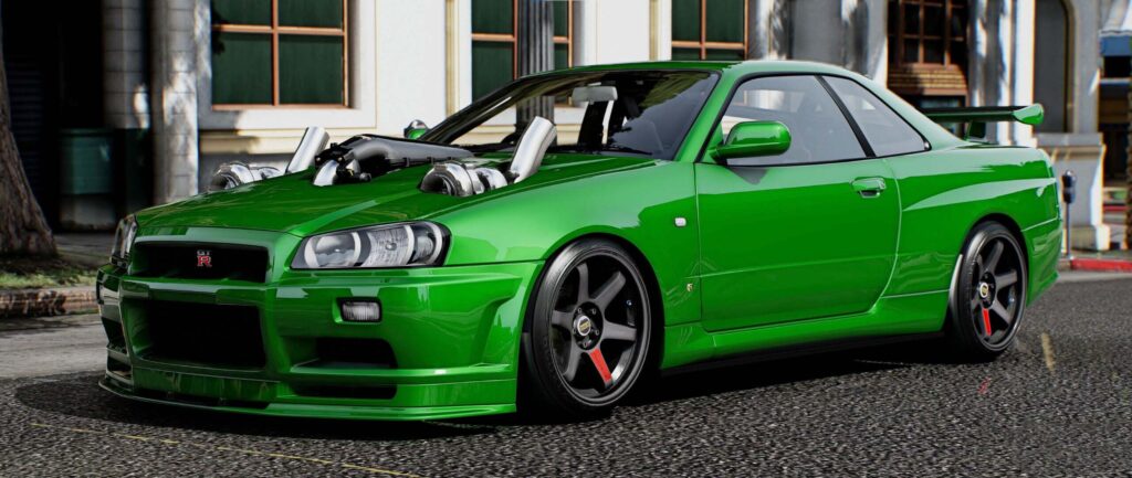 Nissan R34 Skyline with LSX 454 Twin Turbo Swap