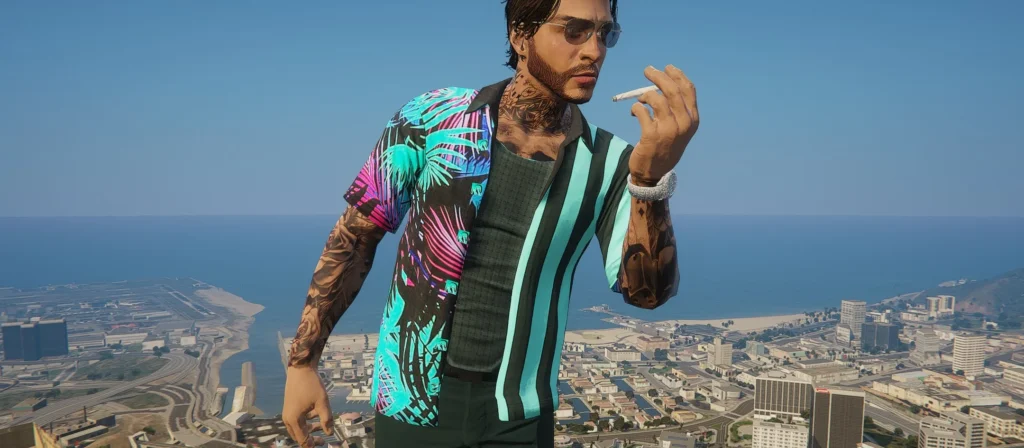 Open Hawaiian shirt retexture