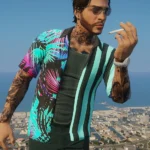 Open Hawaiian shirt retexture (base GTA, 5 versions) V1.0 Open Hawaiian shirt retexture
