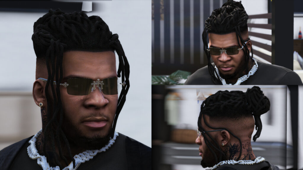 Retexture Long Dreads 4 different colors V1.0