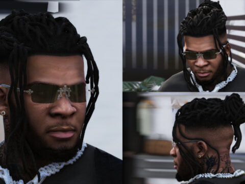 Retexture Long Dreads 4 different colors V1.0
