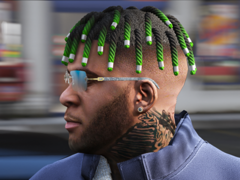 Retexture Small Dreads 3 Colors For Franklin