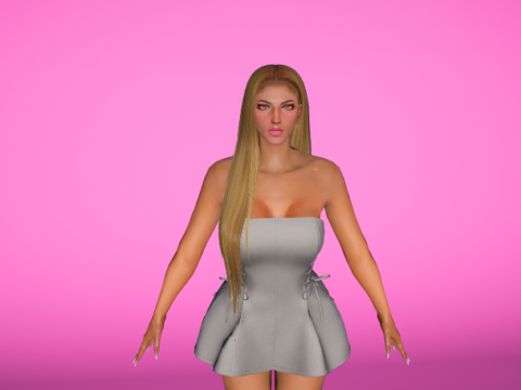 Sasha Hair For MP Female 1.0