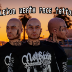 Skeleton Themed Face/Neck Tattoos / Premade / MP Male V1.0