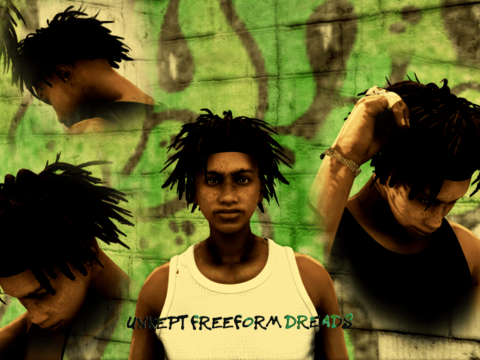 Unkept Freeform Dreads