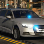 2018 Audi A3 Unmarked Police v1.04
