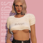 Babygirl Crop top for MP Female 1.02