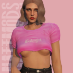 Babygirl Crop top for MP Female 1.04