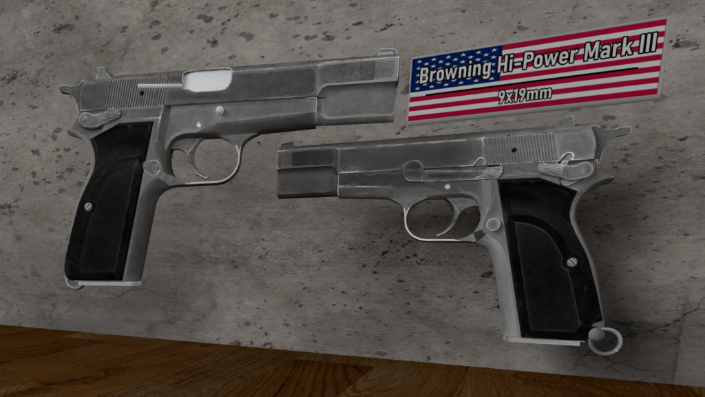 Browning Hi-Power Mark III [Animated] 