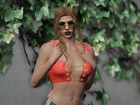 Chained Cropped Top V1.0 [SP/MP]