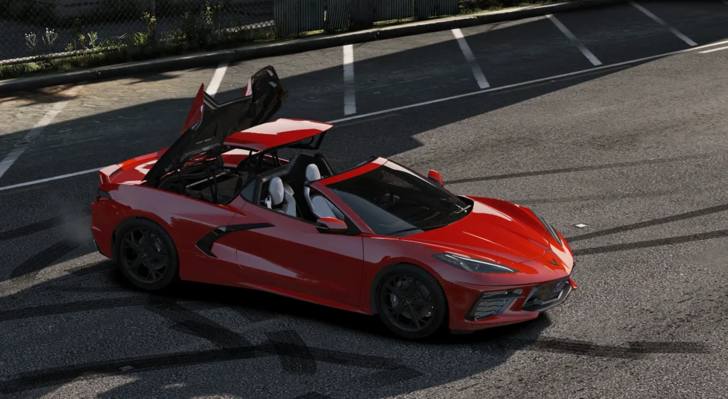 Chevrolet Corvette Convertible 2020 [Animate roof I add-on] V1.0a