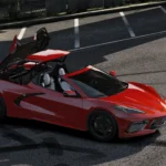 Chevrolet Corvette Convertible 2020 [Animate roof I add-on] V1.0a