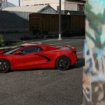 Chevrolet Corvette Convertible 2020 [Animate roof I add-on] V1.0a