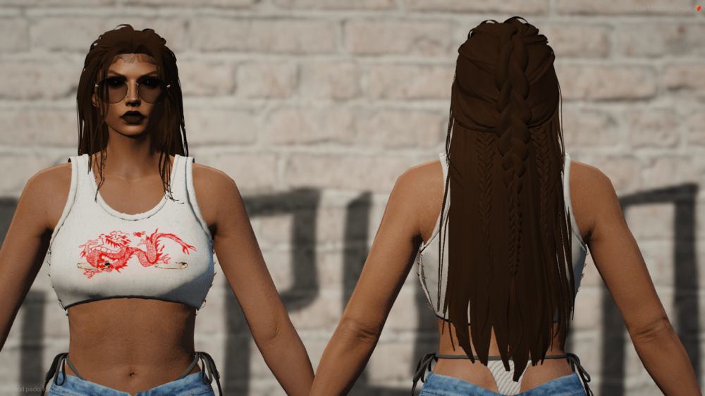 Long Hair with Braid