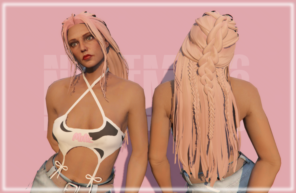 Long braid hairstyle for MP Female 1.0