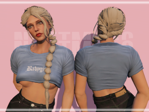 Long braided hair for MP Female