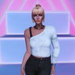 One shoulder top for MP Female