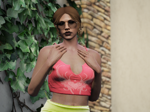 Rhinestone Cropped Top V1.0 [SP/MP]