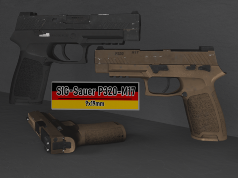 SIG-Sauer P320-M17 [Animated]
