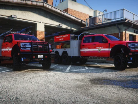Sandstorm D205 Brush Trucks 4x4/6x6 [Add-On | Sounds] V1.1