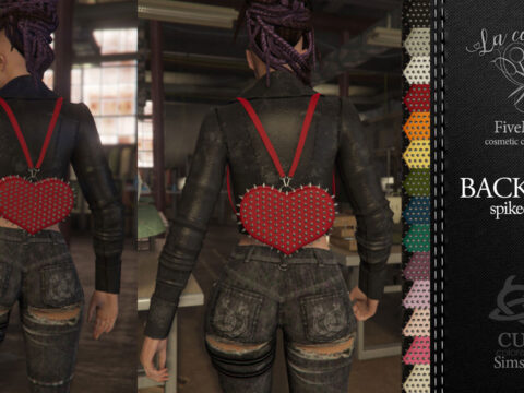 Spiked Heart Backpack