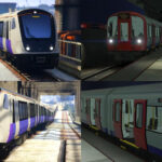TFL TRAIN PACK - LONDON UNDERGROUND S STOCK - CROSSRAIL ELIZABETH LINE CLASS 345 V1.0 [OIV] [REPLACE]