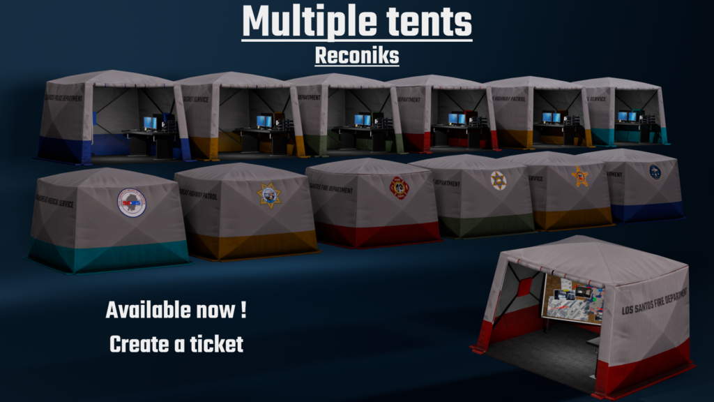 Command Tents Pack Props