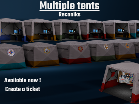 Command Tents Pack Props