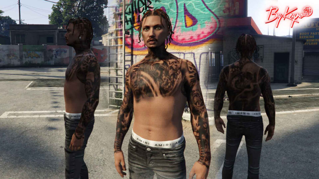 DarkSide Body Tattoo for MP Male 1.0