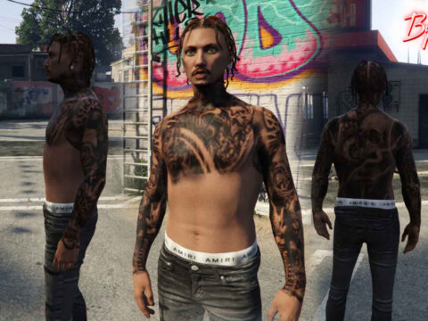 DarkSide Body Tattoo for MP Male 1.0
