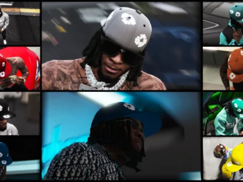 Denim Tears Cap with Dreads For Franklin
