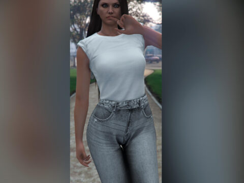 Denim jeans for MP Female 1.0