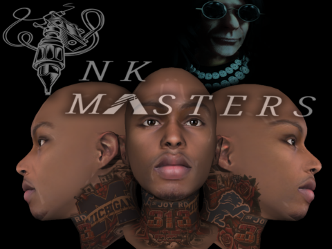 Detroit | head | premade | tattoo | skin | mp | male