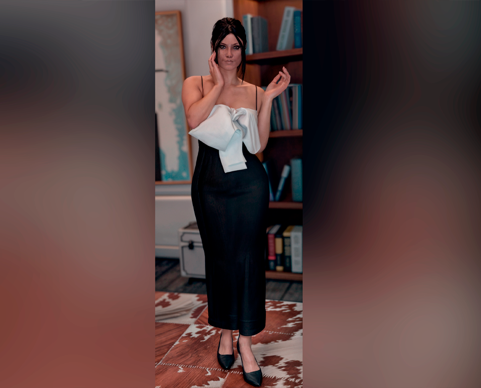 Dress with a bow MP Female 1.0