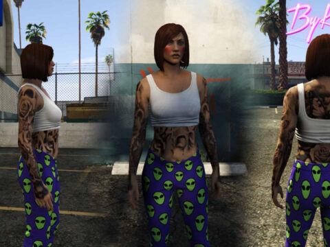 Flowers Body Tattoo for MP Female 1.0