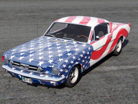 Ford Mustang Fastback Stars and Stripes