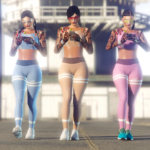 Gymnastic High Waisted Leggings Outfit Full Body Mod Mp Female