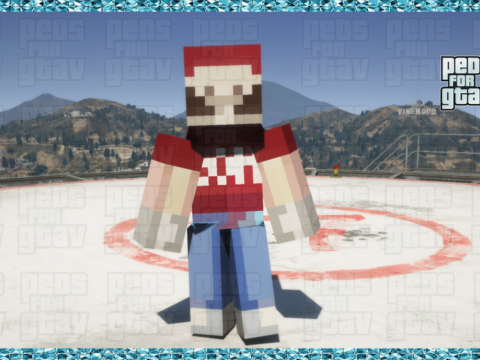 Mario Minecraft [Add-On Ped] - SP V1.0