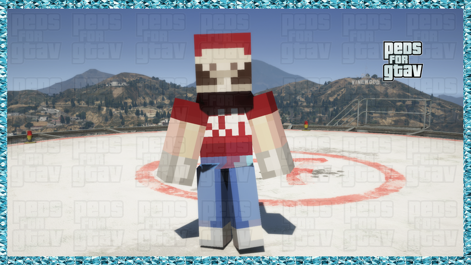 Mario Minecraft [Add-On Ped] - SP V1.0