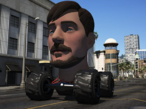 Mr. Beast Head Monster Truck 1.0