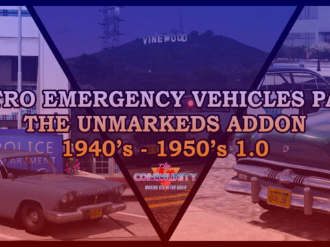 Retro Emergency Vehicles Pack: The Unmarkeds Addon ( 40's - 50's ) [ Add-on | Non-els | LODs ] V1.0