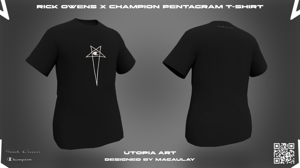 Rick Owens x Champion pentagram T-shirt