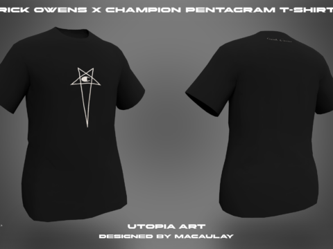 Rick Owens x Champion pentagram T-shirt