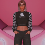 Y2K crop sweater for MP Female